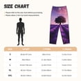 thumbnail image 4 of Lsque Lavender Field Sunset Print Women's Pajama Pants, Lounge Pant - Comfortable Home Wear,Elastic Waistband, Stylish Design-Small, 4 of 9