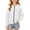White, variant on fatyb Fashion Hoodies for Boys Girls Full Zip up Sweatshirt Kids Comfortable Hooded Jacket with Pockets