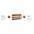 thumbnail image 3 of Homestyles Modern Craftsman Wood Media Console in Brown, 3 of 4