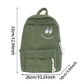 thumbnail image 3 of Smile Backpack, Unisex Casual Polyester School Backpack, Large Capacity Daily Travel Daypack, 3 of 8