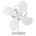 thumbnail image 1 of Ventilador De Calor De Chimenea De Aleación De Aluminio De Calefacción Eléctrica, Ventilador De Estufa Portátil De 4 Aspas, Accesorios De Chimenea Para Distribución De Calor Cergrey Portable Fireplace Fan, 1 of 8
