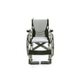 thumbnail image 1 of Silla de ruedas ergonómica ultraligera Karman S-125 de 25 lb con reposapiés extraíble y brazos abatibles en color plateado, 1 of 4