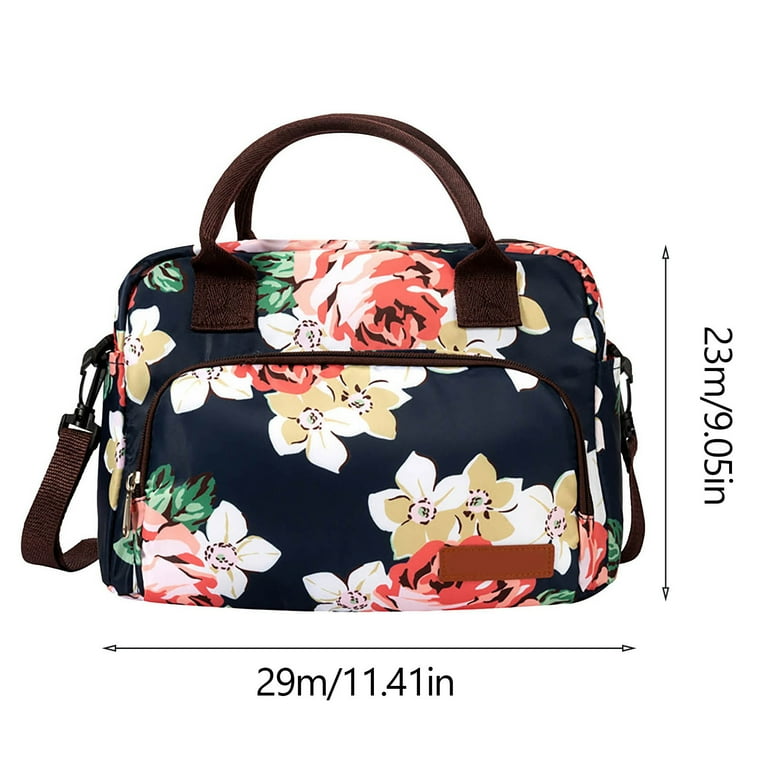 Stylish Insulated Lunch Bag With Wide-open Design, Removable