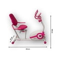 thumbnail image 4 of Sunny Health and fitness Bicicleta reclinada inteligente magnética Rosa SF-RB422003P, 4 of 4