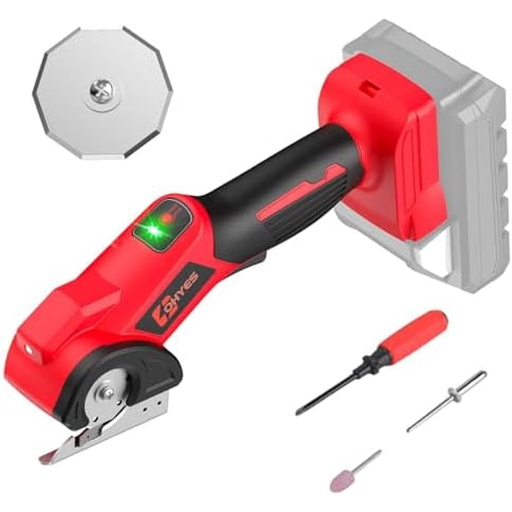 Cordless Electric Scissors Fit for Milwaukee 18v Battery 440RPM Fabric Cutter For Cardboard Carpet Plastic(Battery not included, Added replacement blade)$$Tools & Hardware Other