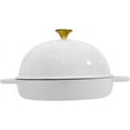 thumbnail image 5 of Flavehc Bread Oven Cast Iron Bread Dutch Oven with Cloche Lid for Bread Baking White Enameled Cast Iron Bread Oven with Dome Lid for Sourdough, 5 of 6