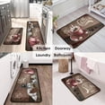 thumbnail image 6 of Kitchen Mats for Floor Kitchen Rugs Sets of 2 Non Slip Washable Brown Coffee Kitchen Rugs Anti Fatigue 47x17 Inch and 29x17, 6 of 6