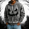 thumbnail image 2 of HAYIMI Men's Halloween Hoodie Funny Pumpkin Face Print Lined Sweatshirt Soft Comfortable Pullover Hooded Long Sleeve Tops Comfort Dailywear, 2 of 4