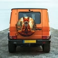 thumbnail image 6 of Naloa Maple Leaf Meditating Fox PVC Leather Spare Tire Wheel Cover for Car Truck SUV Camper Trailer Universal Fit many size14 inch, 6 of 6