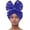 Blue, variant on Women Ruffle Hat Cancer Chemo Turban Wrap Scarf Cap Shawl Exquisite Handcrafted Headgear: African Turban Hats for Weddings and Parties Purple One Size