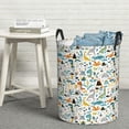 thumbnail image 5 of Goofa Cartoon Dinosaur Printed Circular Hamper,Laundry Basket with Handles,Storage Baskets Foldable,Large Capacity Laundry Hamper-, 5 of 8