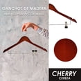 thumbnail image 4 of Ganchos de Madera Jauz Improvement Pack de 50 color Cereza Con Barra PVC Cromado, 4 of 4