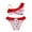 31 Red, variant on Hicidod Girls Bathing Suits Bikini Set 2 Piece Color Block Criss Cross Cute V Neck Summer Beach Teen Girl Swimwear with Shorts