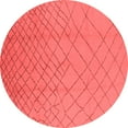 thumbnail image 1 of Ahgly Company Machine Washable Indoor Round Solid Red Modern Area Rugs, 3' Round, 1 of 4
