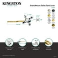 thumbnail image 4 of Kingston Brass KTAX7 Victorian Front Mount Toilet Tank Lever in Brushed Brass, 4 of 5