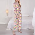 thumbnail image 3 of Fotbe Dinosaur Pattern Long Sleeve Pajama Set for Women,Sleepwear Set,2-piece Loungewear Set,Soft PJs Comfy Nightwear with Pockets -Small, 3 of 7