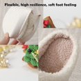thumbnail image 3 of Pantuflas con cara sonriente para mujer y hombre, pantuflas de casa estilo retro, cómodas, cálidas y esponjosas, para invierno, interiores y exteriores, para Navidad (44-45), 3 of 4