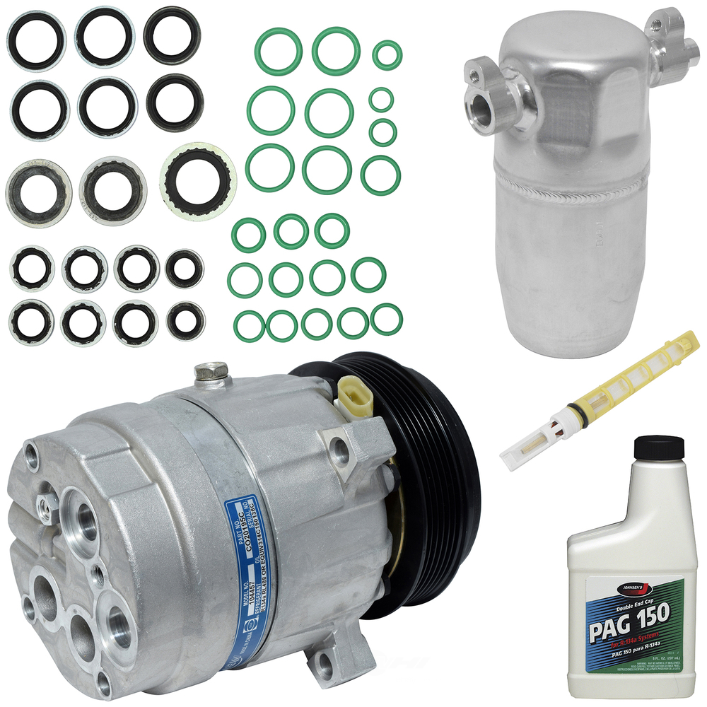 A/C Compressor and Component Kit -- Compressor Replacement Kit Fits select: 2000-2005 BUICK LESABRE, 2000-2003 PONTIAC BONNEVILLE