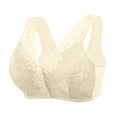 thumbnail image 2 of Aofany Front Closure Bras for Women Plus Size Wireless Bralette Comfort Full Coverage Beauty Back Bra Breathable Push Up Brassiere 36B/C-46B/C, 2 of 6