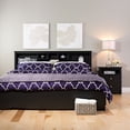 thumbnail image 3 of Prepac Sonoma Black King Storage Headboard, 3 of 6
