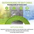 thumbnail image 6 of HaiYUAN Dog Tie Out Cable Chains for Yard and Outside for Heavy Duty Dogs Up to 100lbs Green, 6 of 9
