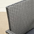 thumbnail image 3 of Outdoor 7 Piece Aluminum Dining Set with Wicker Dining Chairs and Cushions,Grey, 3 of 8