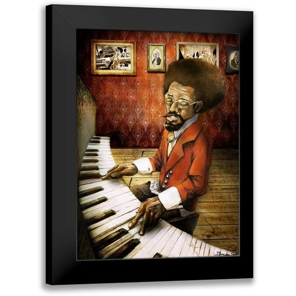 Sola, Bresso 11x14 Black Modern Framed Museum Art Print Titled - The Pianist