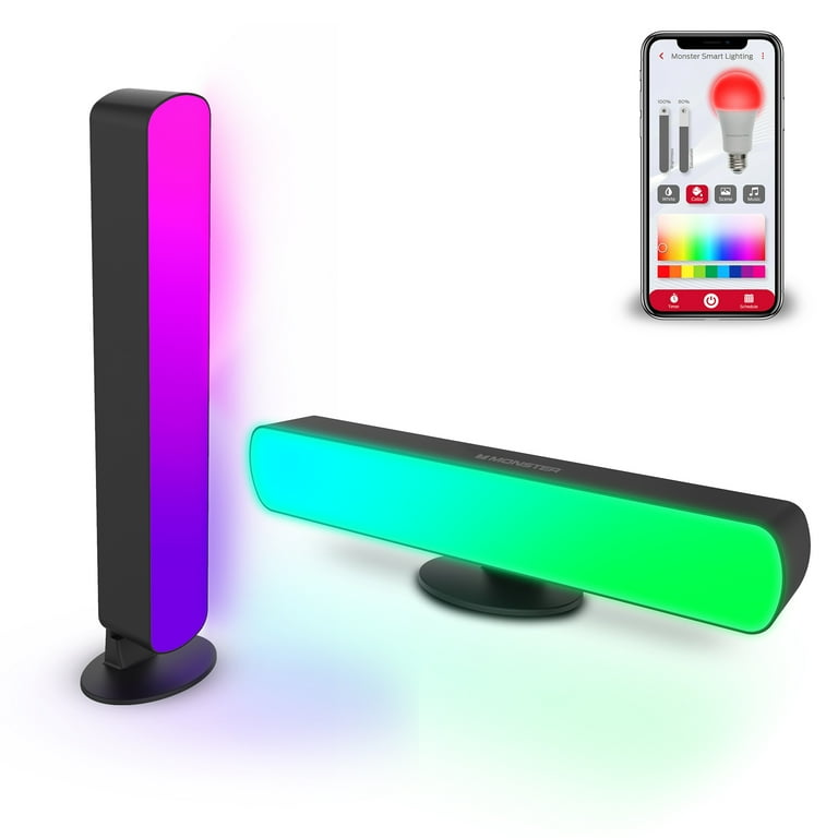 Monster 2-Pack Wi-Fi LED Light Bar with Smart Razer Chroma, RGB