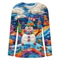 thumbnail image 4 of Wiyuqeen Snowmans Cardigan Sweaters Womens Funny Christmas Button Down Knit Cardigans Xmas Long Sleeve Jacket Coats Plus Size Fall Sweaters, 4 of 5
