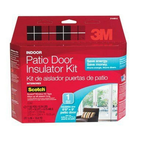3M 2144W-6 Interior Patio Door Insulator Kit