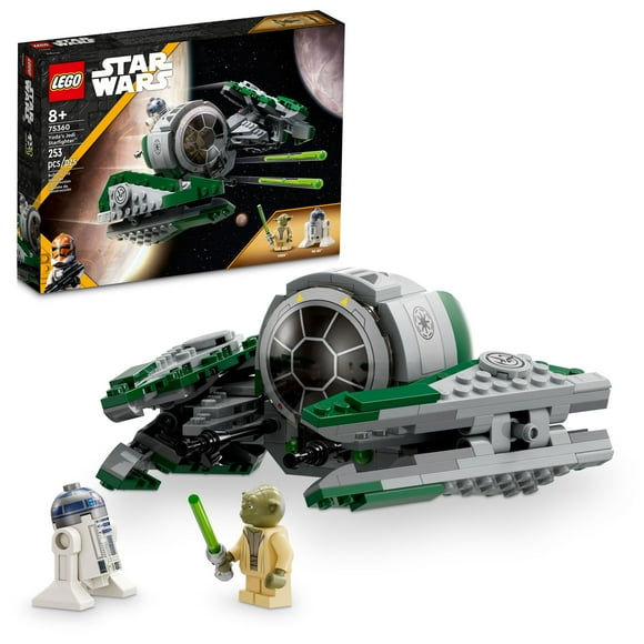 LEGO Star Wars: The Clone Wars Yodas Jedi Starfighter 75360 Star Wars Collectible for Kids Featuring Master Yoda Figure with Lightsaber Toy, Birthday Gift for 8 Year Olds or any Fan of The Clone Wars