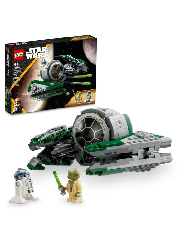LEGO Star Wars: The Clone Wars Yodas Jedi Starfighter 75360 Star Wars Collectible for Kids Featuring Master Yoda Figure with Lightsaber Toy, Birthday Gift for 8 Year Olds or any Fan of The Clone Wars