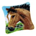 thumbnail image 3 of 2 unids set kits de pestillo Macarena funda de almohada para sofá funda de cojín conejo caballo 17X17 pulgadas, 3 of 8