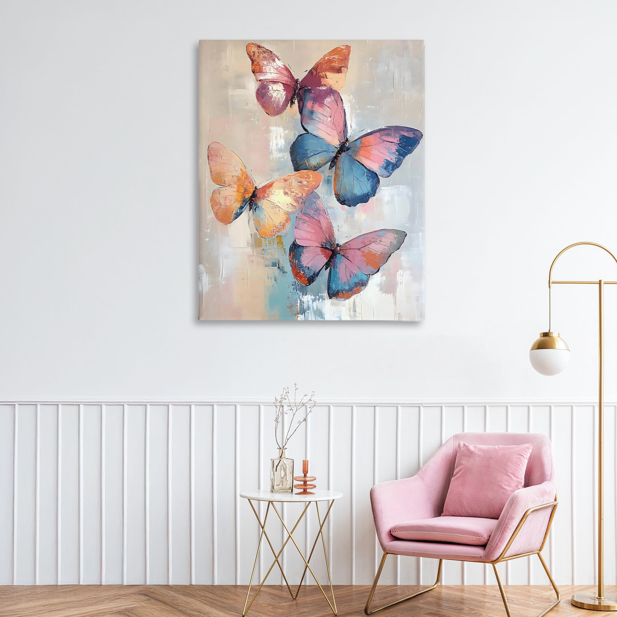 Stupell Industries Butterfly Beauty Abstraction Canvas Wall Art, design by Creative Studio