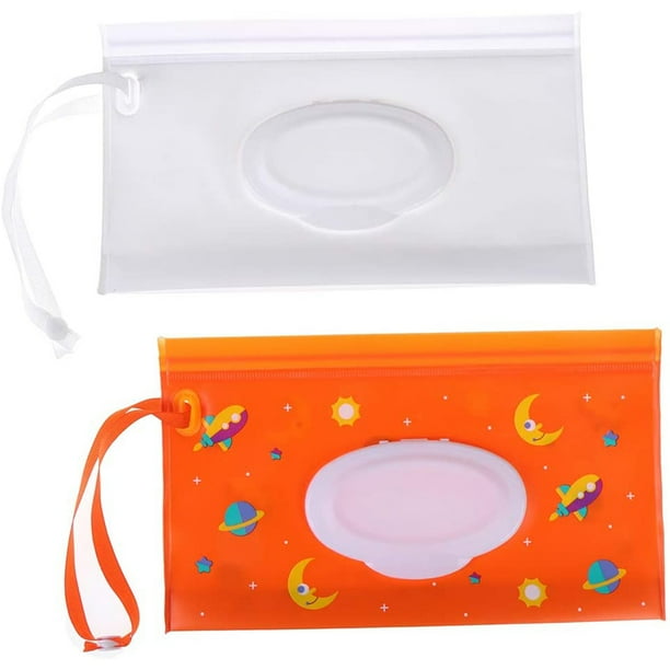 Dispensador de toallitas húmedas portátil, 2 uds., soporte, bolsas de toallitas, estuche, bolsa, reutilizable, recargable, bolsas de toallitas de viaje, contenedor de almacenamiento