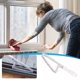 thumbnail image 1 of Cepillo de limpieza para rieles de ventanas y espacios estrechos, fregador doméstico profundo con cerdas densas y anguladas y mango para juntas de azulejos, ventanas y electrodomésticos., 1 of 9