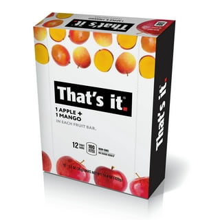 That's It. Gluten-Free Soft & Chewy Apple + Mango Fruit Bars, 0.7 oz, 8 Ct. Shelf Stable Box, Size: 160 G