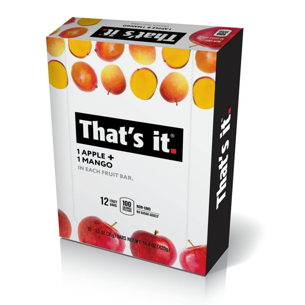 That's It, Fruit Bar Apple + Mango, 12 Ct