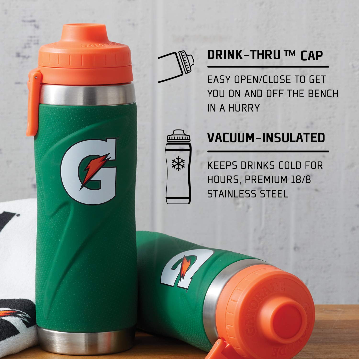 Gatorade Stainless Steel Bottle 1 Count