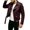 Wine, variant on Motorcycle Leather Jacket for Men Fall Winter Zip-Up Notched Collar Classic Biker Rider Jackets with Multiple Pockets Khaki XXL