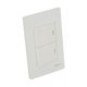 thumbnail image 1 of Kit De 2 Placas Blancas Con 2 Apagadores Alfa XPL-AB2S, 1 of 3