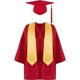 thumbnail image 3 of Graduation gown and cap set long tassels hats unisex propeller hat graduation outfit accessories costume for child, 3 of 3