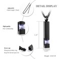 thumbnail image 3 of Crystal Cremation Urn Jewelry Cube Memorial Ashes Necklace Pendant Keepsake- Black Birthstone Series, 3 of 8