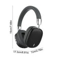 thumbnail image 3 of Wireless Over-Ear Bluetooth Headphones, 40MM Driver, HiFi Sound, Foldable, Bluetooth 5.3, Multi-Device Pairing, Long Battery Life, Adjustable Headband, Office, Gaming, Travel, 3 of 6