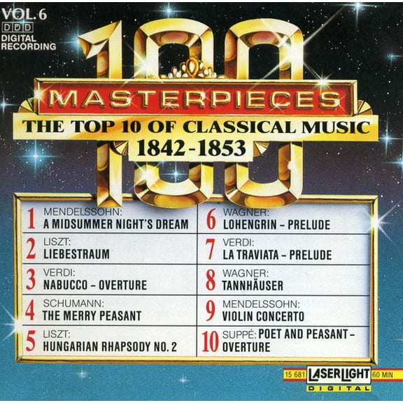 Pre-Owned The Top 10 of Classical Music, 1842-1853 (CD 0018111568128) by Donatella Failoni (piano), Emmy Verhey (violin), Evelyne Dubourg (piano)