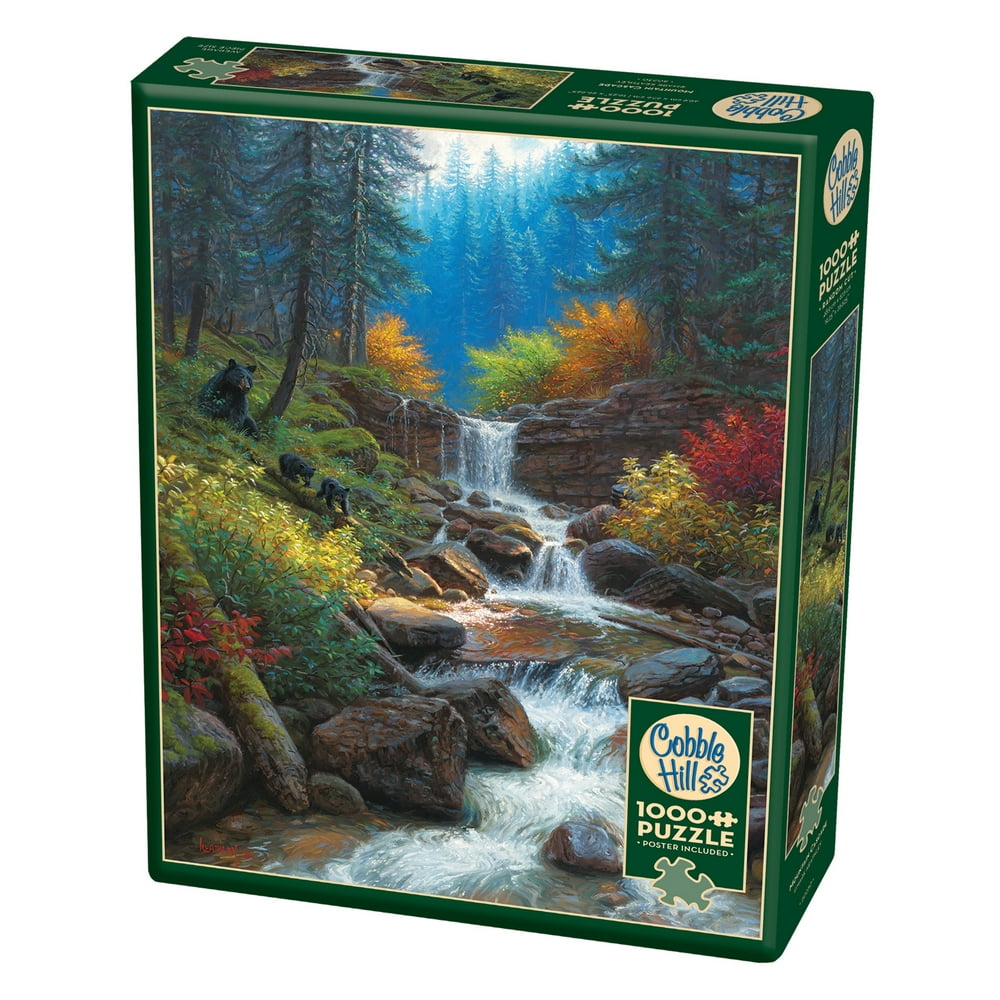 Cobble Hill: Mountain Cascade 1000 Piece Jigsaw Puzzle - Walmart.com ...
