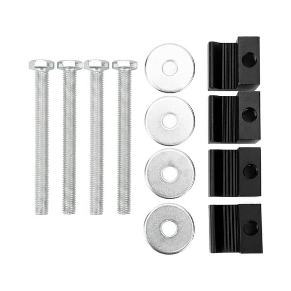Boîte à Outils de Camion 4PCS Attacher vers le Bas J Crochets Kit de Montage en Aluminium Pièces Universelles en Acier Inoxydable Noir
