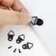 thumbnail image 5 of 100 juegos de pequeños ganchos triangulares de acero para colgar cuadros con tornillos, ganchos triangulares para marcos de fotos con caja transparente, marcos de fotos, anillos de elevación de un, 5 of 5