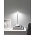 thumbnail image 4 of Zafferano Pina Pro Led Table Lamp (Color: White) In Aluminum Indoor/Outdoor Use Contact Charging Base H29Cm Usa Plug, 4 of 4