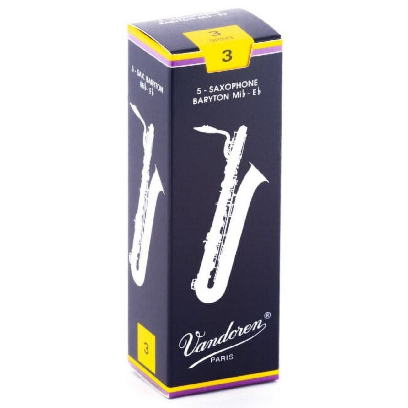 Vandoren Baritone Saxophone Reeds Strength: 5 - Box of 5